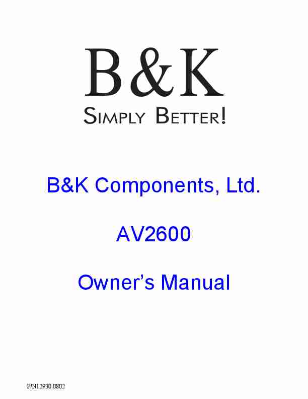 B&K; Stereo Amplifier AV2600-page_pdf